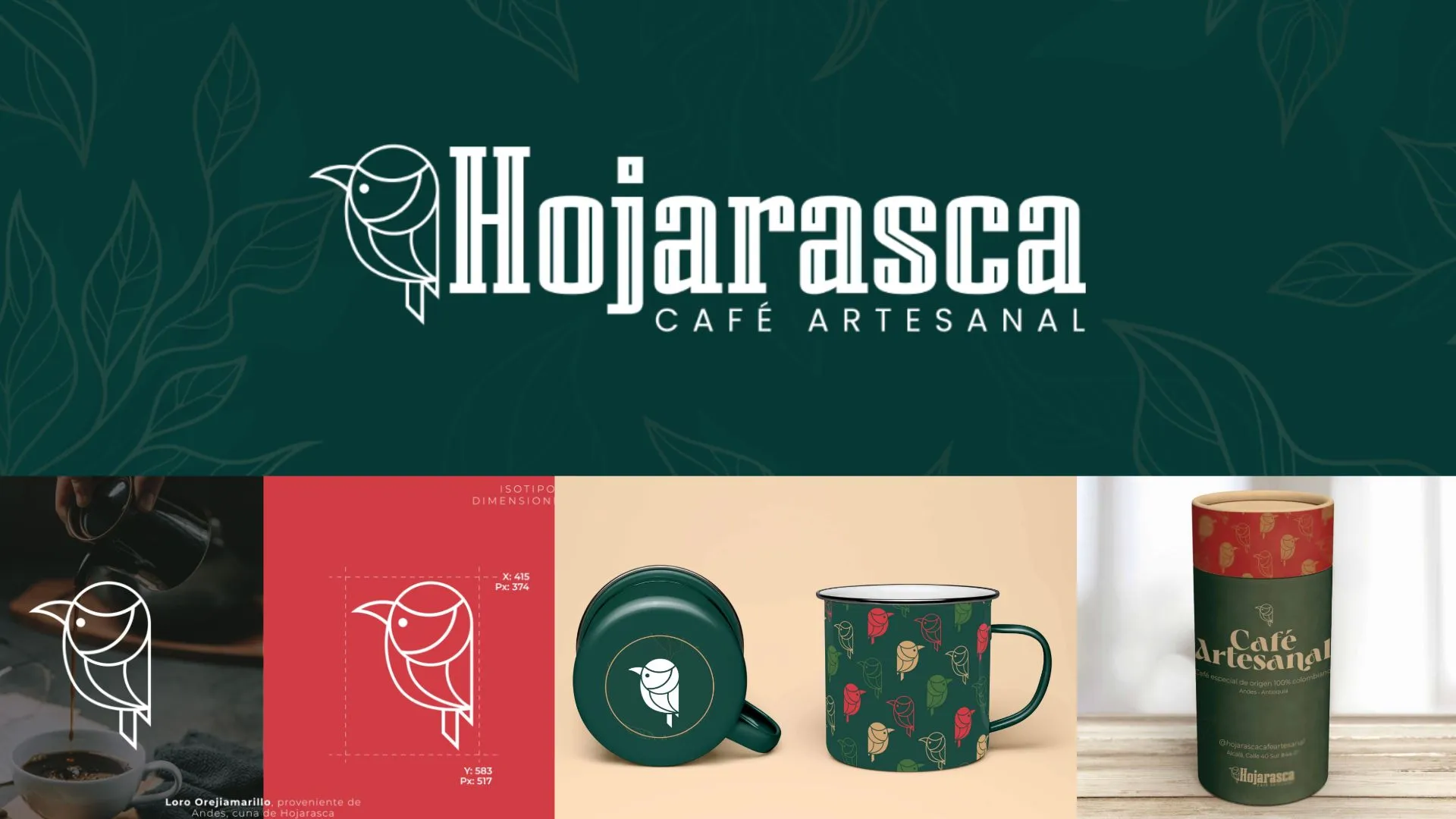Hojarasca · Rediseño de logo y manual de marca